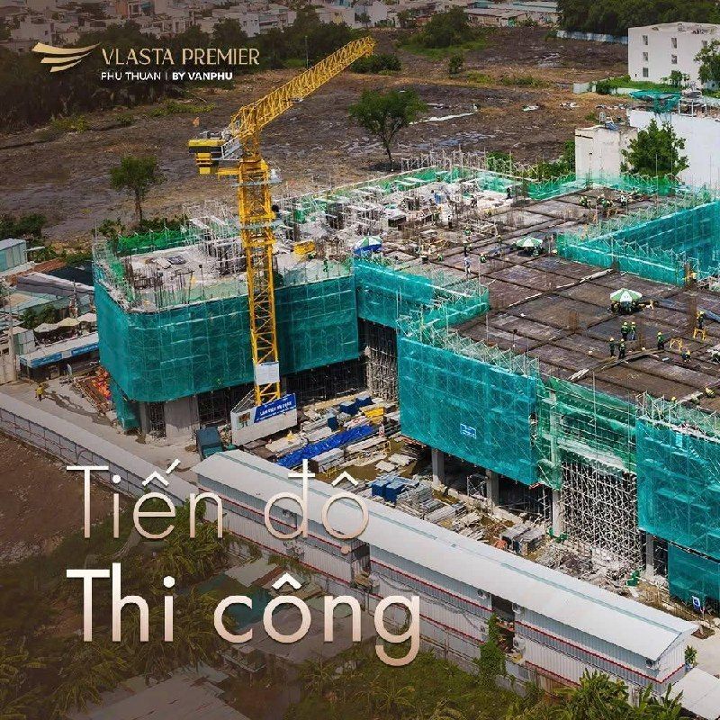 Tiến độ Vlasta Premier Tháng 7/2026 tháp A B lên tầng 4